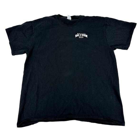 Busch Gardens Howl-O-Scream 2021 Black T-Shirt Back From the Dead Size XL - Picture 2 of 10